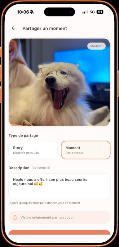 Partage de photos & vidéos
